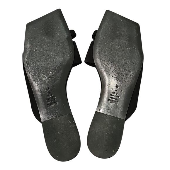 Schutz Jodie Nubuck Leather Suede Flats Black Womens 8.5 - Picture 8 of 9